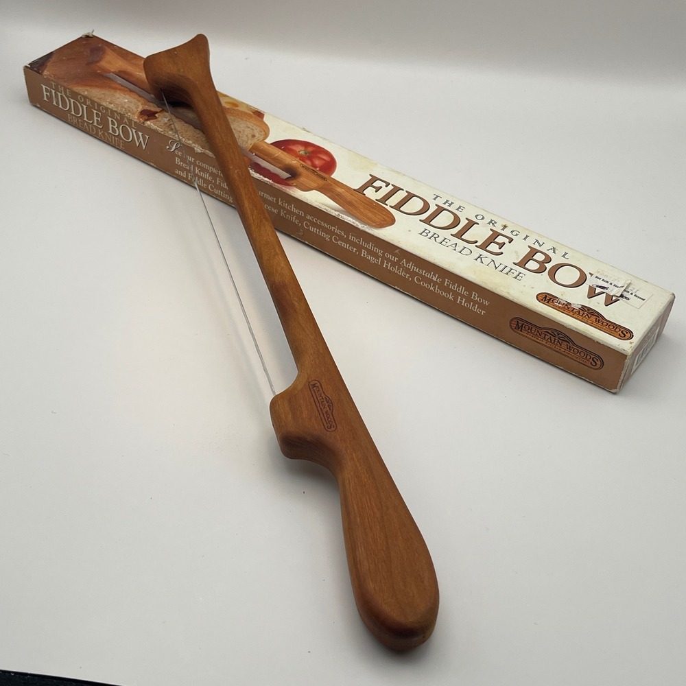 VTG Mountain Woods The Original Fiddle Bow Bread Knife with‎ Original Box